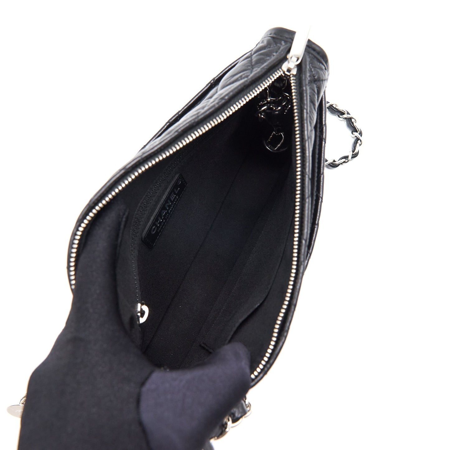 Chanel 18B Calfskin Camera Case Black SHW