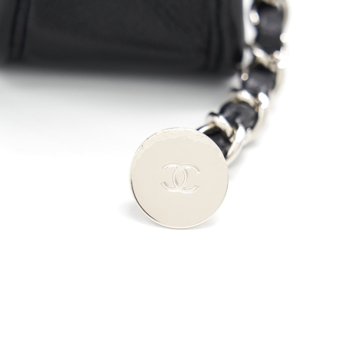 Chanel 18B Calfskin Camera Case Black SHW