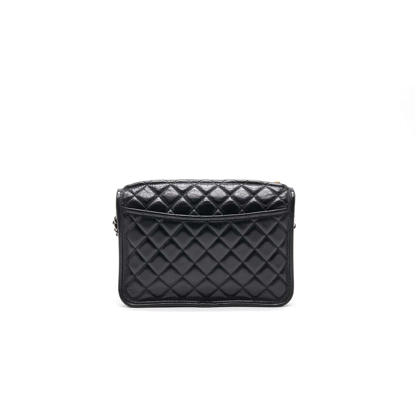 Chanel 18B Calfskin Camera Case Black SHW