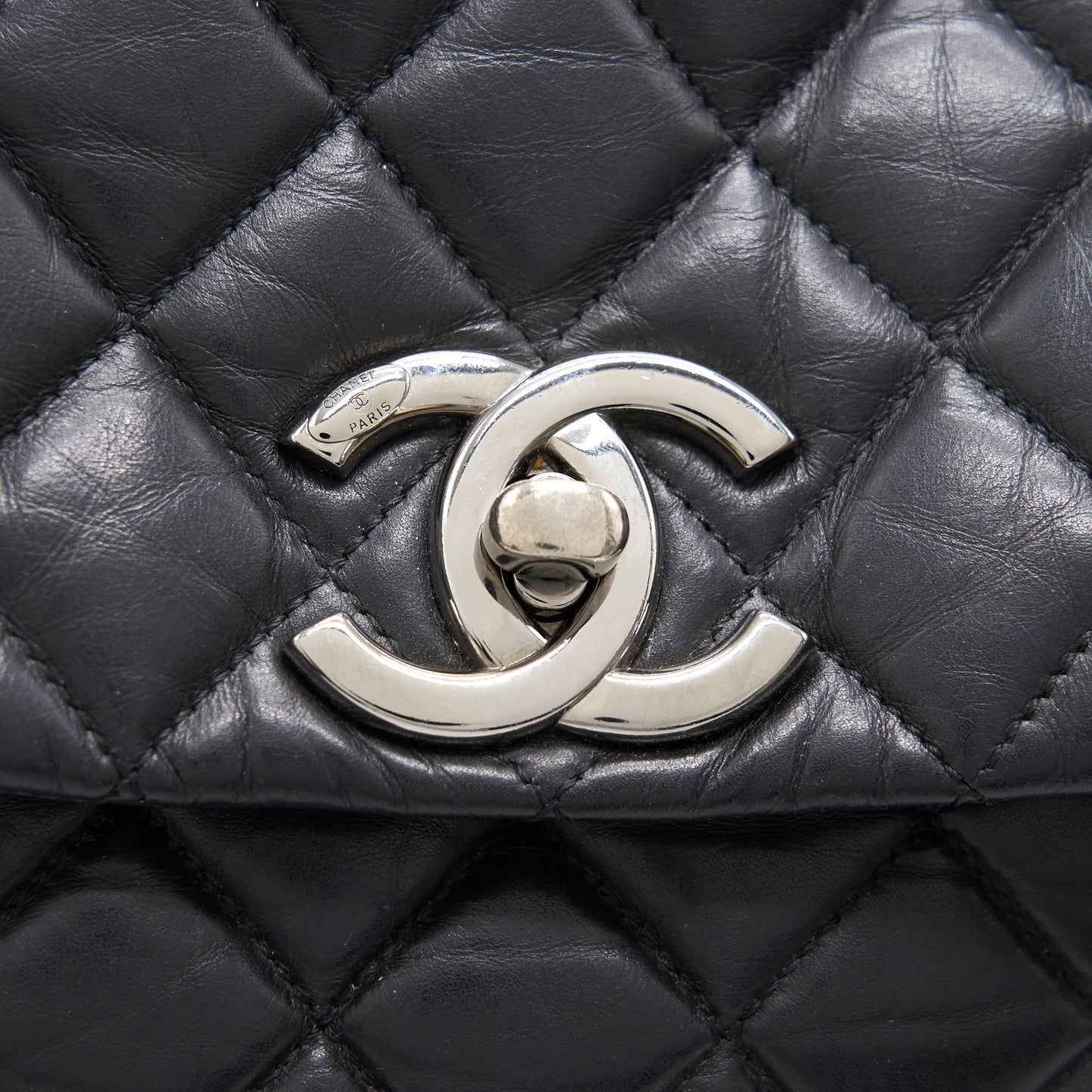 Chanel Calfskin Flap Bag Black