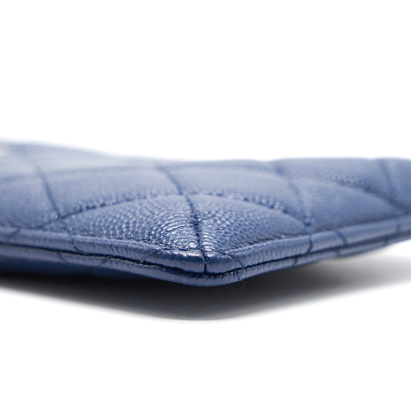 CHANEL PHONE POUCH CAVIAR NAVY BLUE