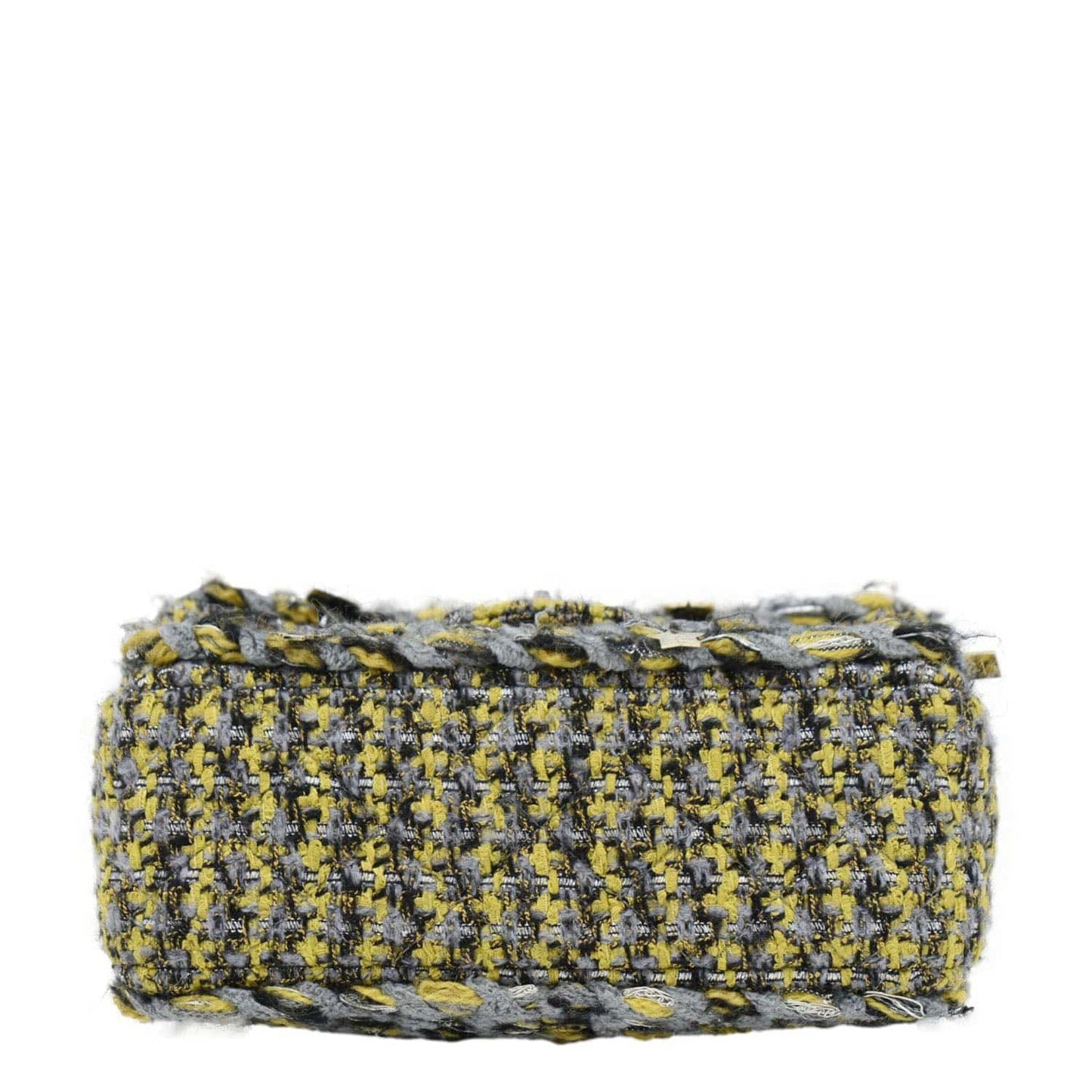 CHANEL Braided Charms Tweed Small Flap Crossbody Bag Multicolor