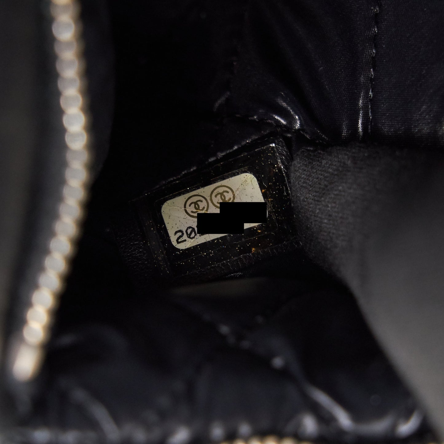 Chanel Patent Leather Fold Over Clutch Black SHW