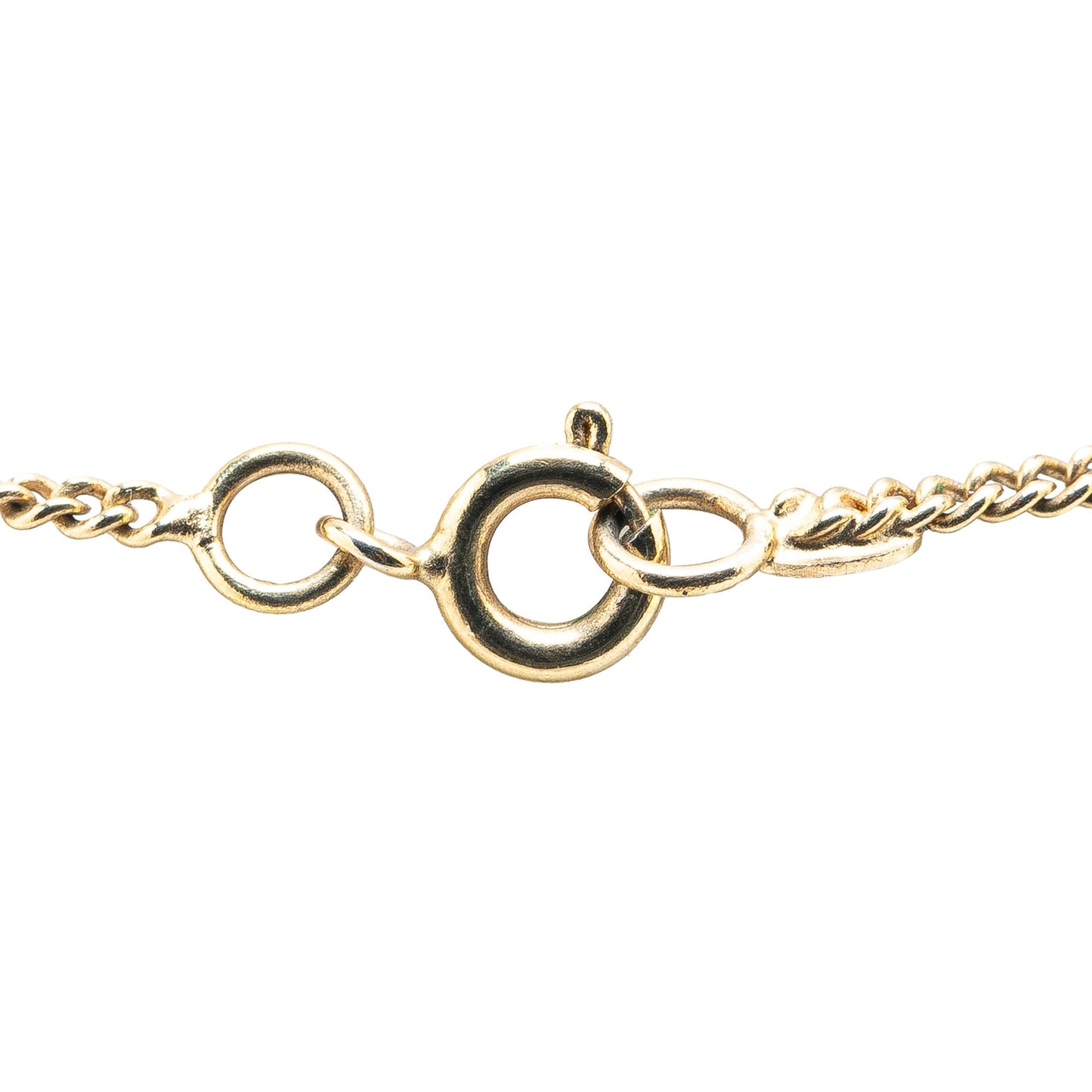 Gold Chanel Gold Plated CC Rhinestones Pendant Necklace