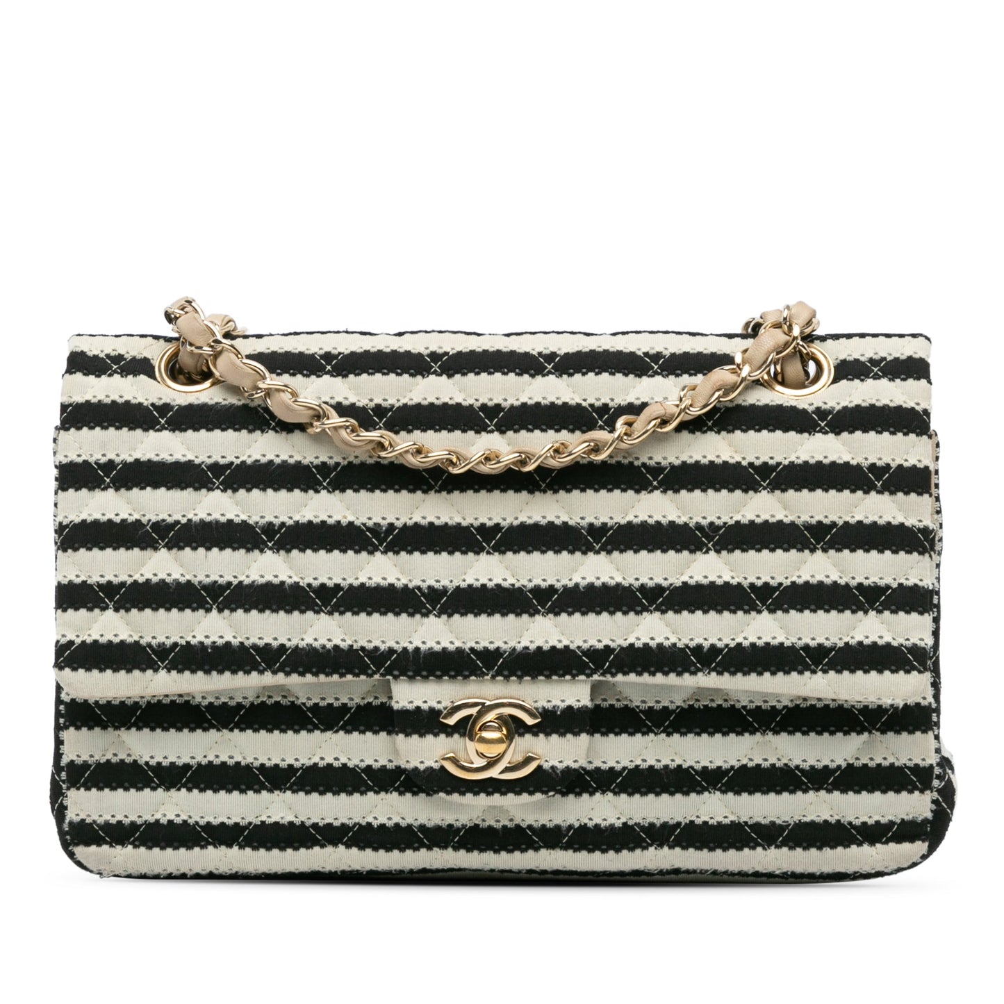 Chanel Sac Medium Classic Jersey Coco Sailor Double Flap