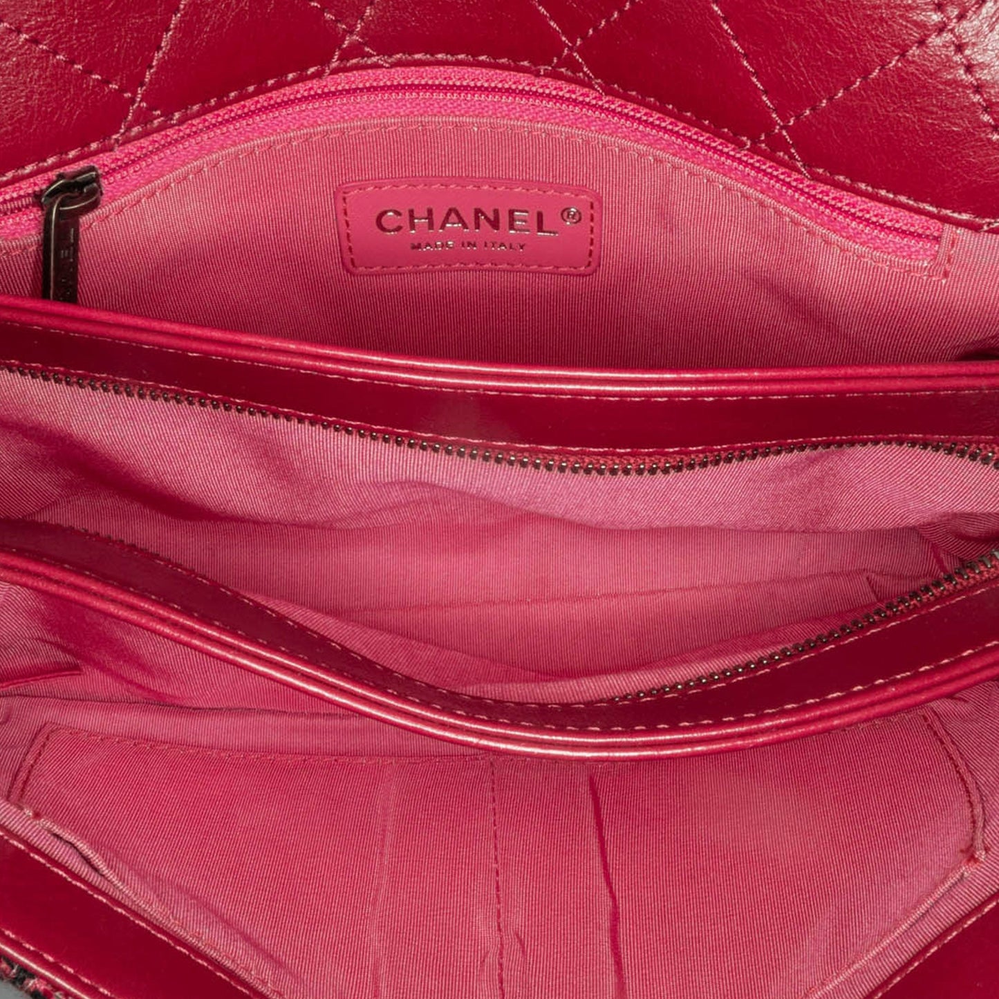 Chanel Sac CC Lambskin and Tweed Flap