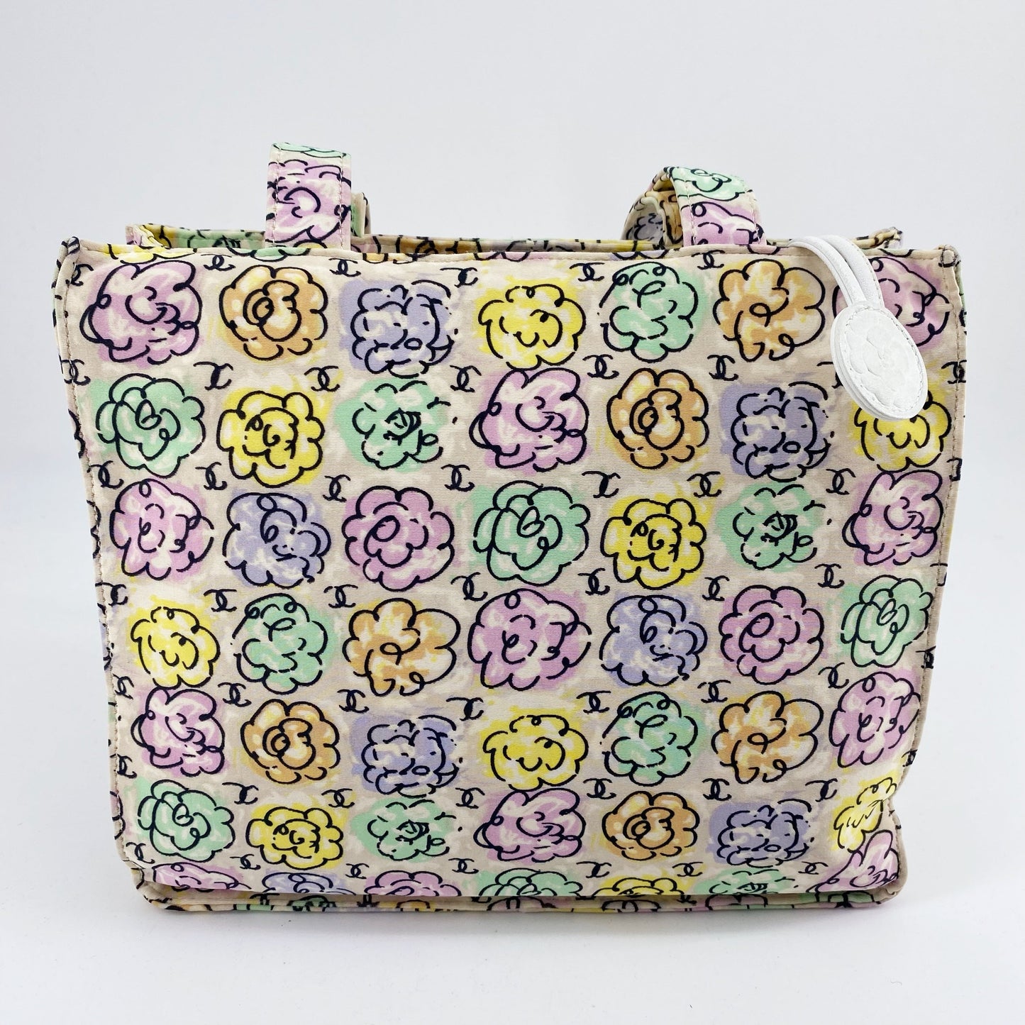 Chanel Vintage Flower CC Loge tote