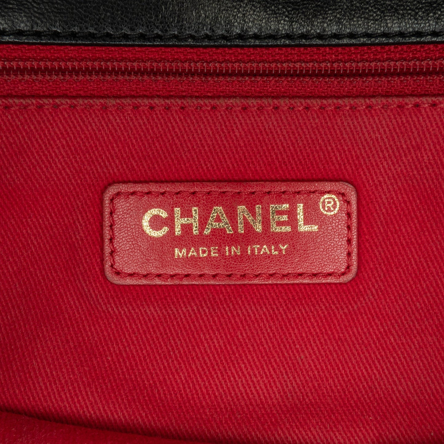 Black Chanel CC Quilted Lambskin Stitched Single Flap Crossbody Bag