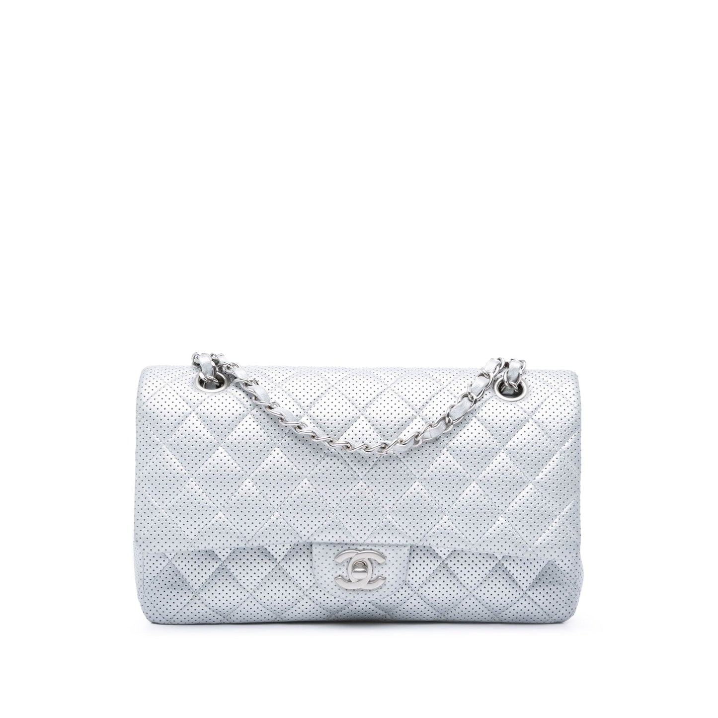 Chanel Sac Medium Classic Perforated Lambskin Double Flap
