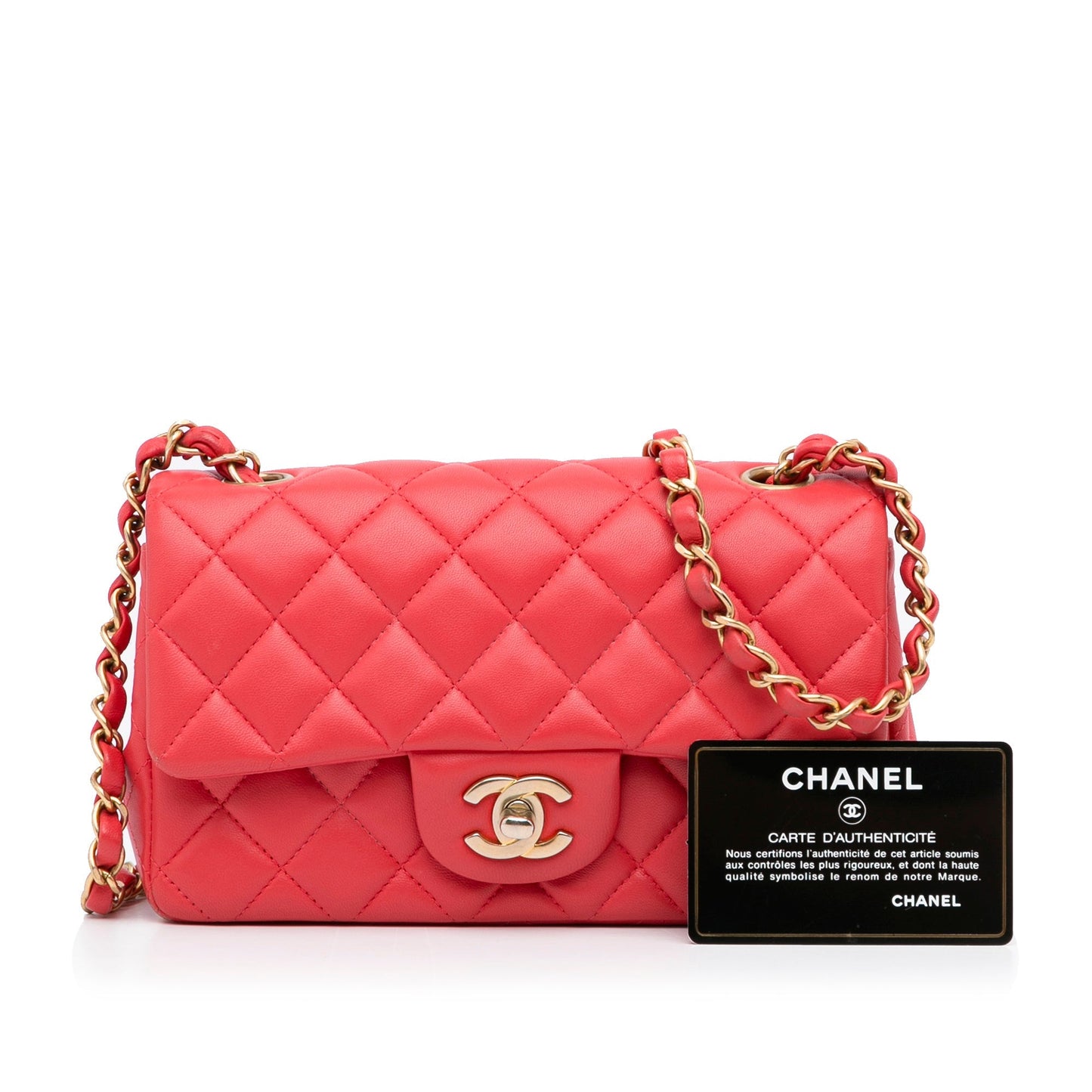 Chanel Sac Mini Rectangular Classic Lambskin Single Flap