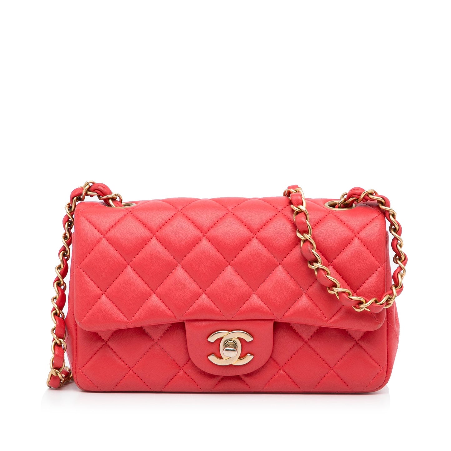 Chanel Sac Mini Rectangular Classic Lambskin Single Flap