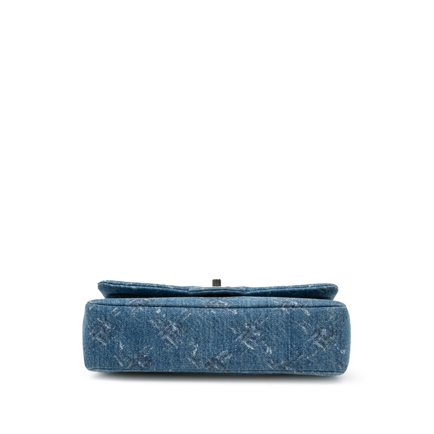 Chanel Sac Medium Classic Printed Denim Double Flap