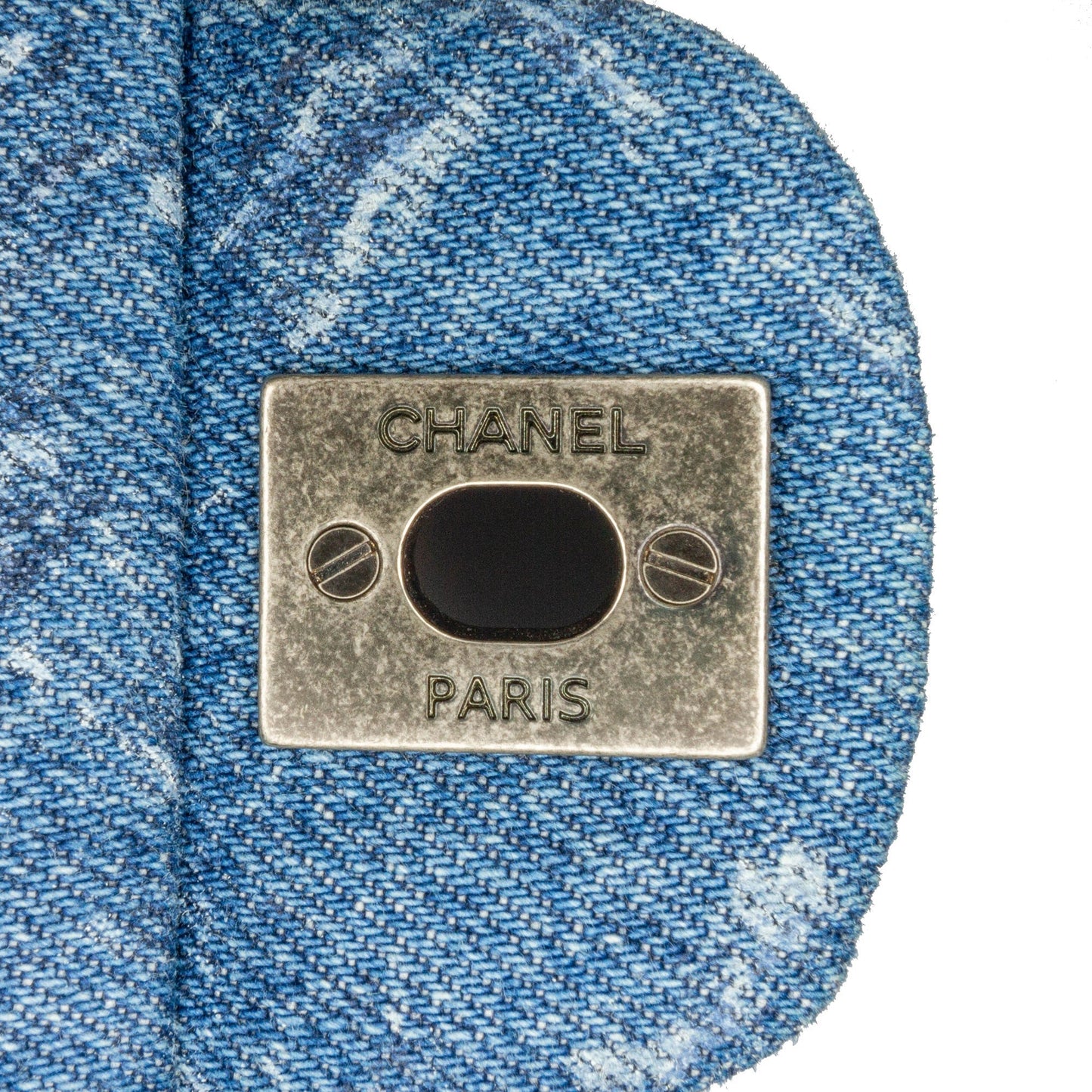 Chanel Sac Medium Classic Printed Denim Double Flap