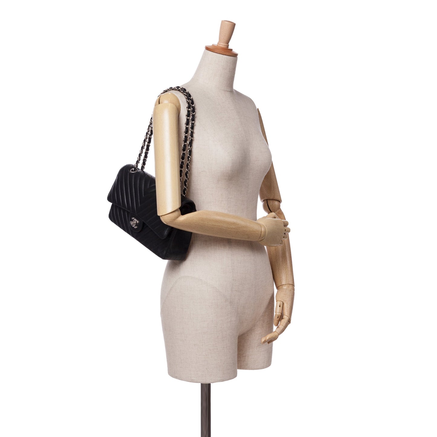Chanel Sac Medium Classic Chevron Lambskin Double Flap
