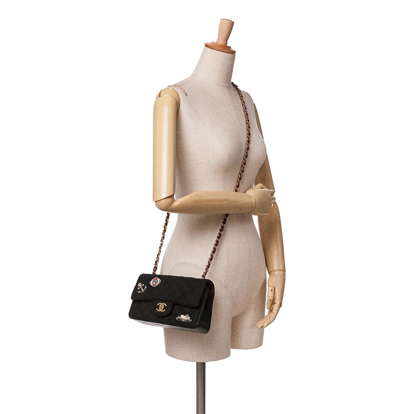 Chanel Sac Paris Hamburg Small Classic Jersey Coco Sailor Double Flap