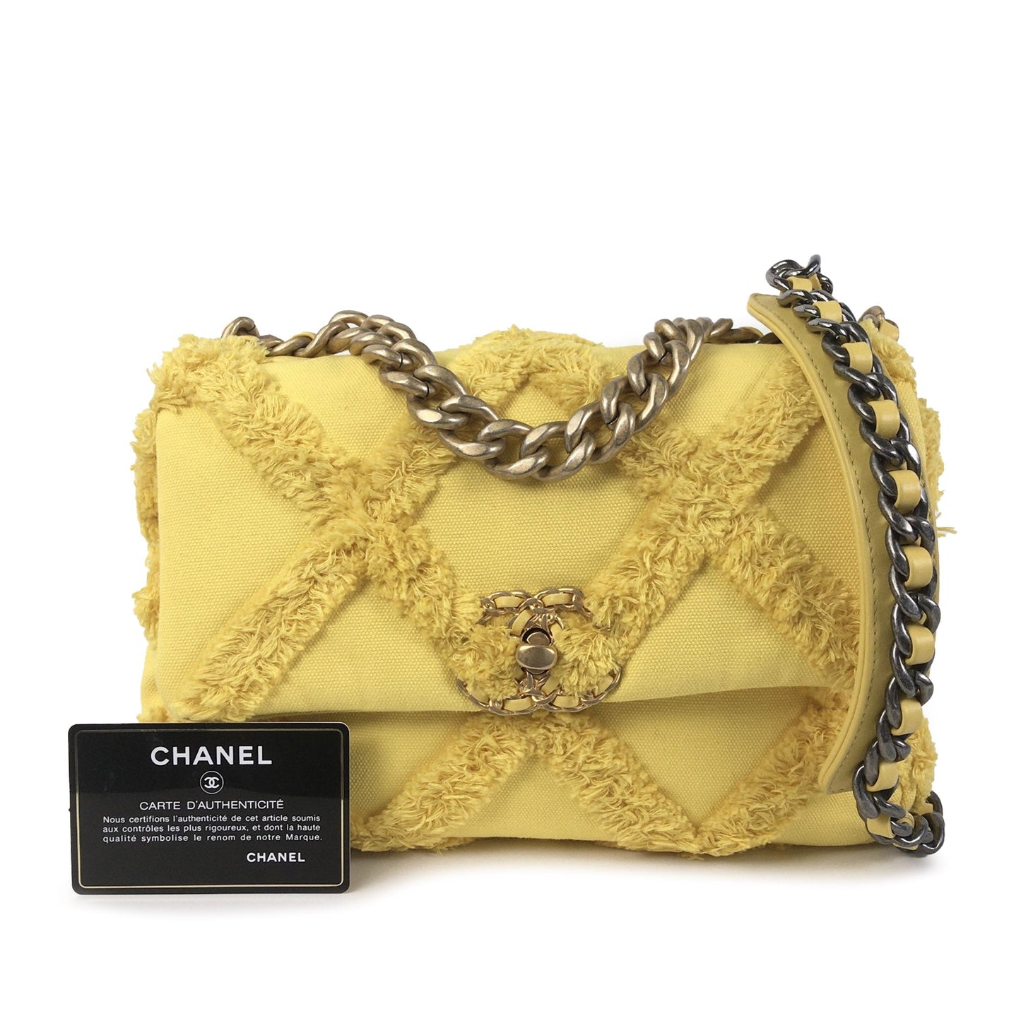 Chanel Sac Medium 19 Canvas Flap