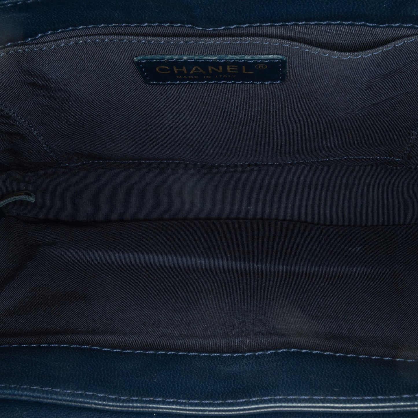 Blue Chanel CC Multicolor Tweed Double Flap Crossbody Bag