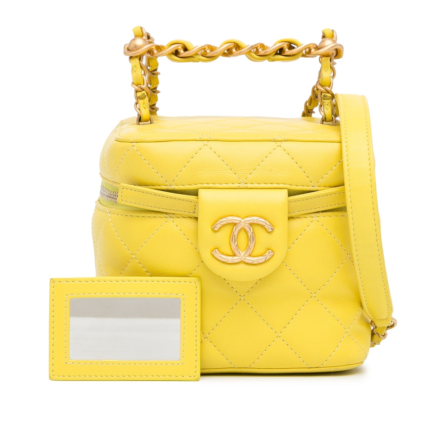 Chanel Sac CC Quilted Lambskin Vanity Case