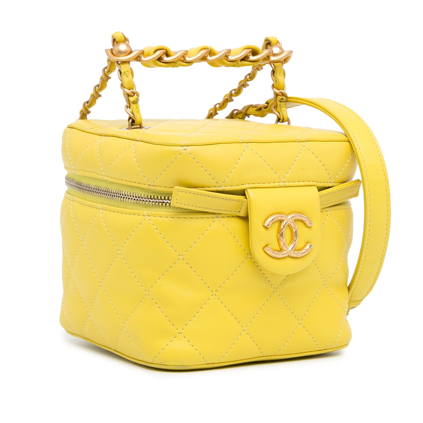 Chanel Sac CC Quilted Lambskin Vanity Case