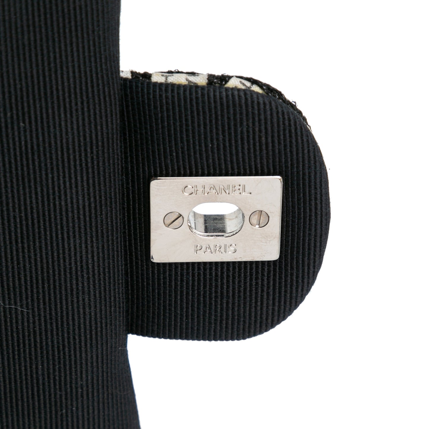 Chanel Sac Mini Rectangular Classic Ribbon Tweed Double Flap