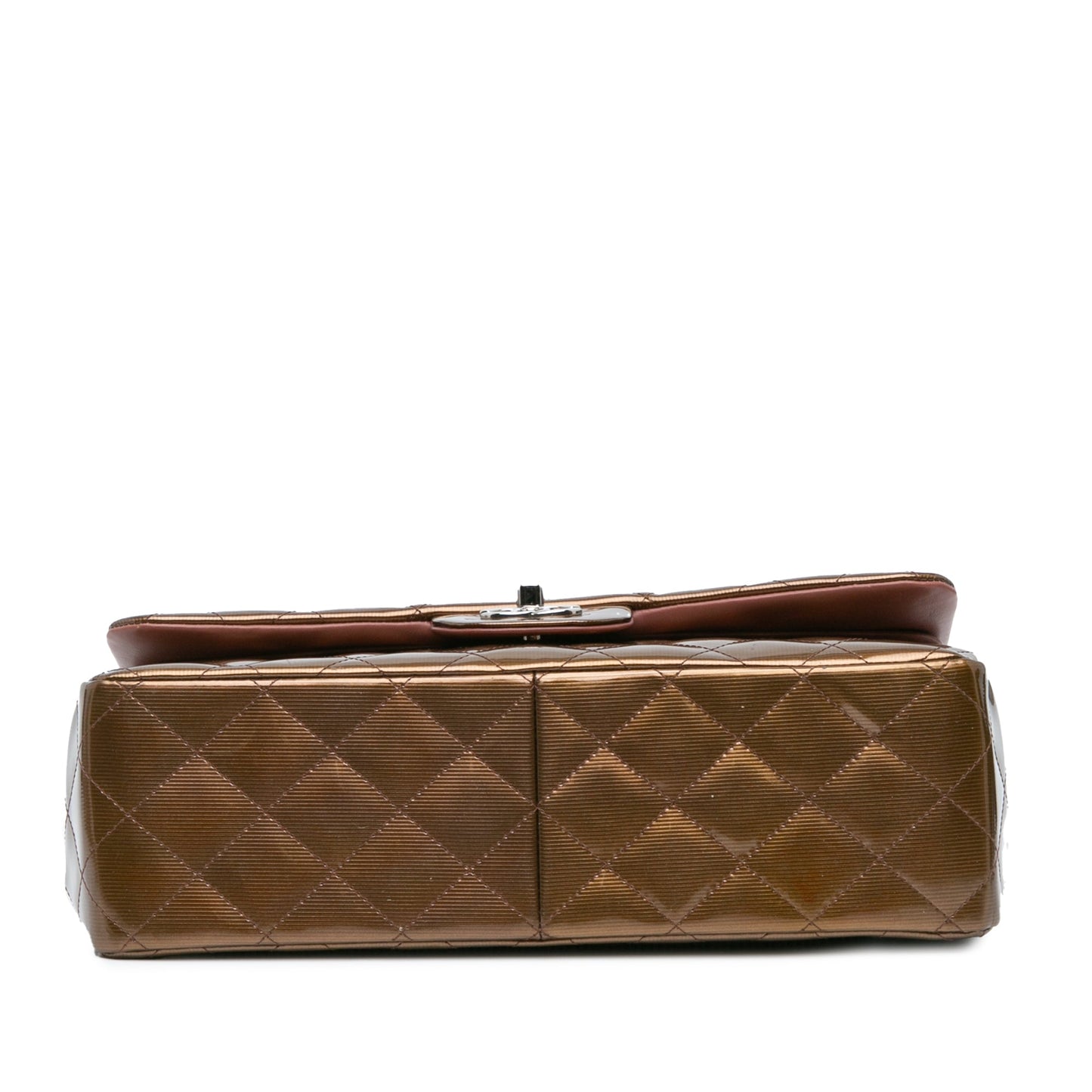 Chanel Sac Jumbo Classic Metallic Patent Double Flap