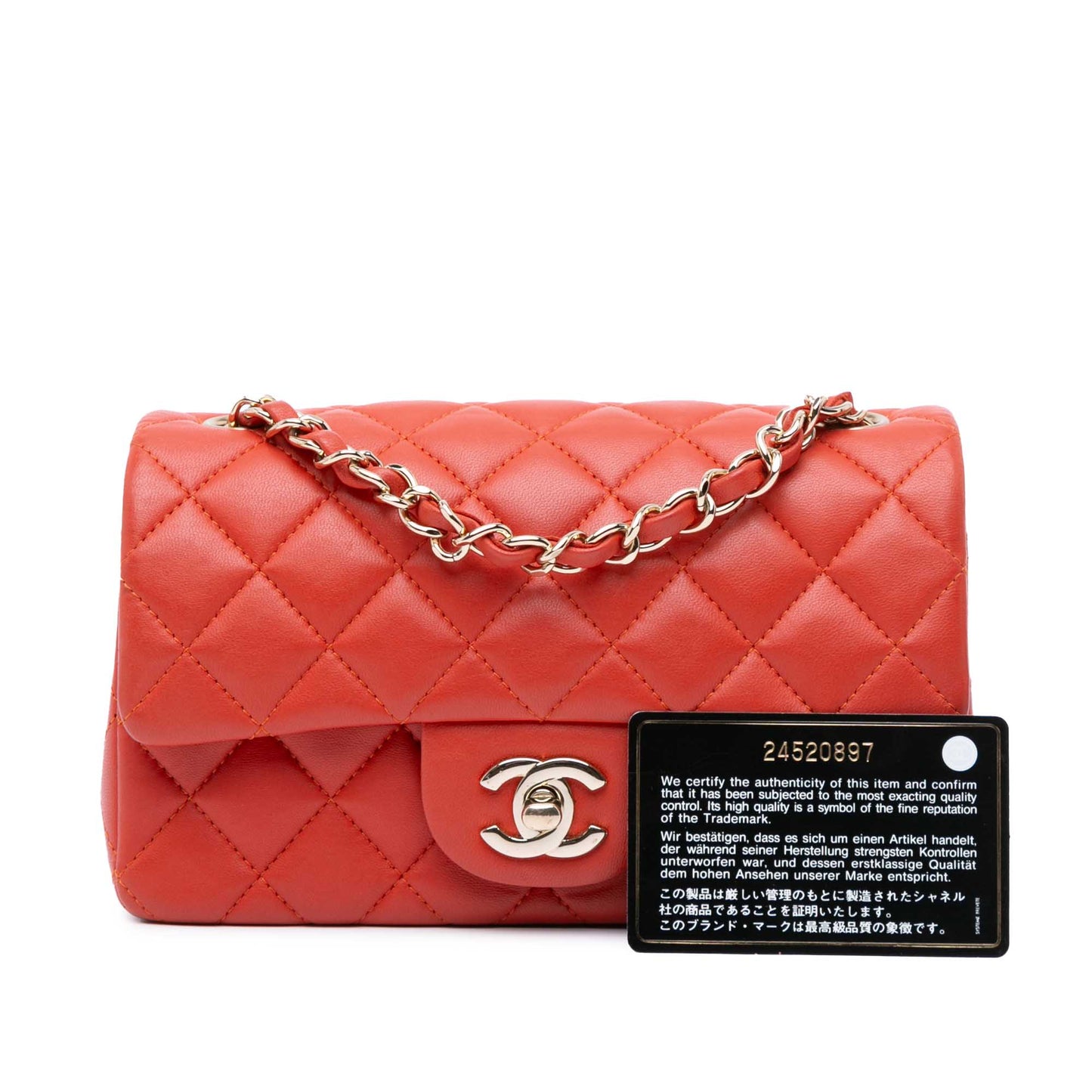 Chanel Sac Mini Rectangular Classic Lambskin Single Flap