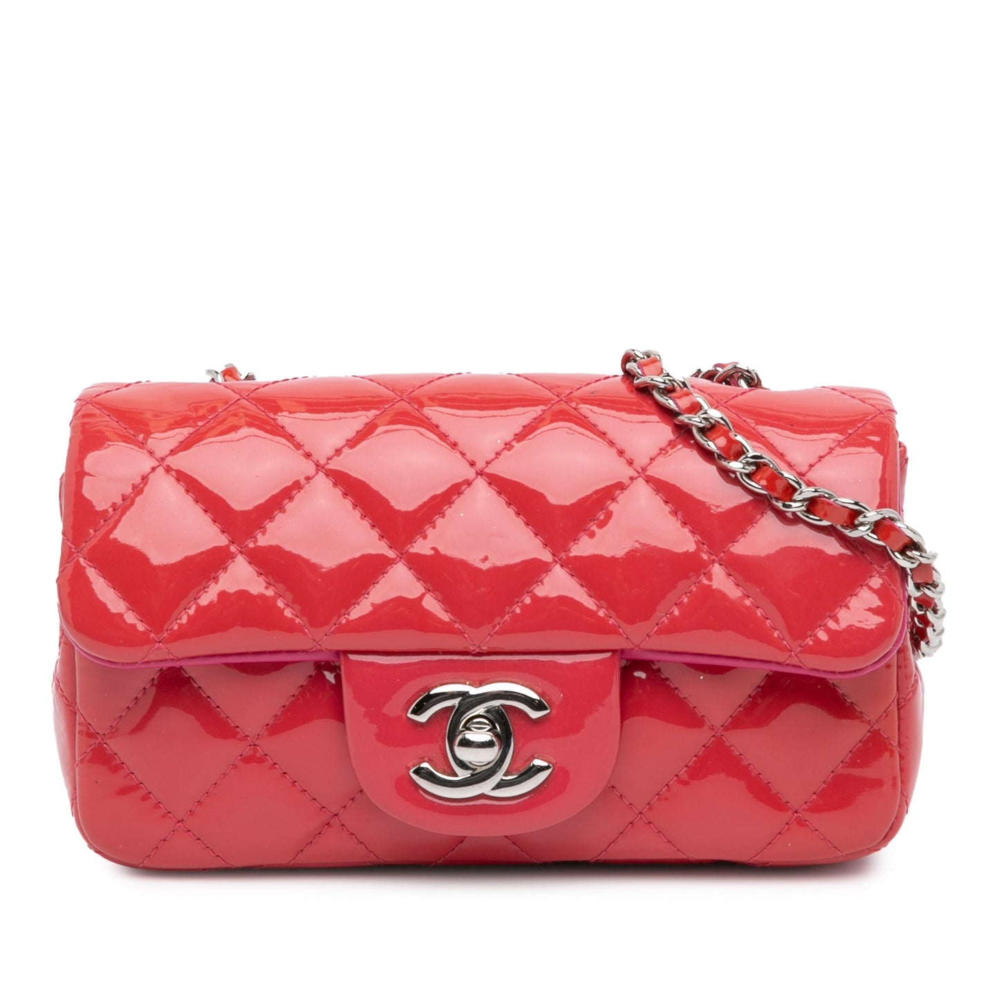 Chanel Sac Extra Mini Rectangular Classic Patent Flap