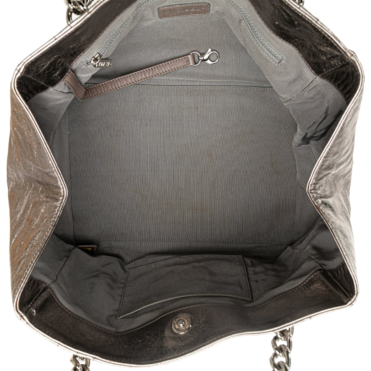 Chanel Sac Medium Metallic Calfskin Modern Chain Tote