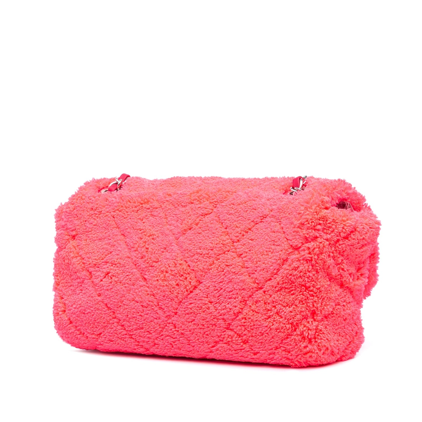 Chanel Sac Medium Quilted Terry Cloth Coco Beach Flap