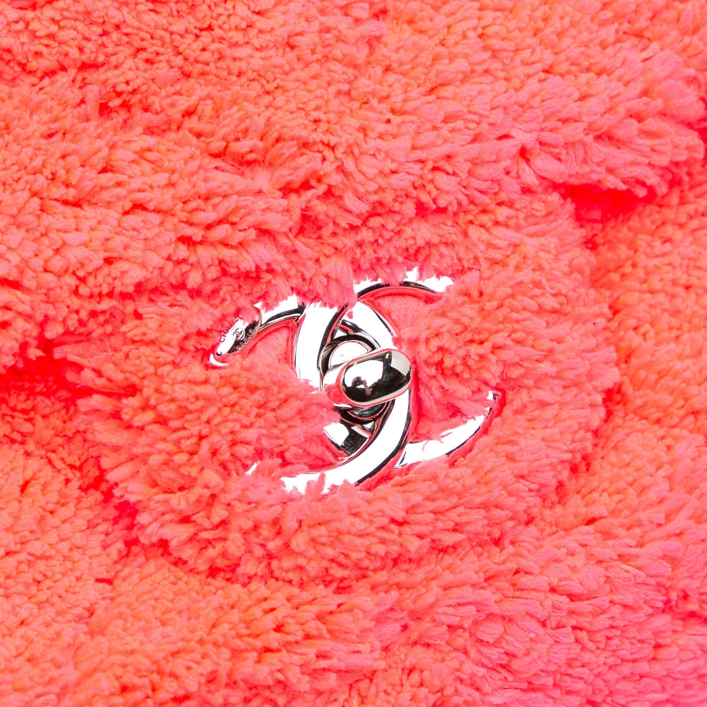 Chanel Sac Medium Quilted Terry Cloth Coco Beach Flap