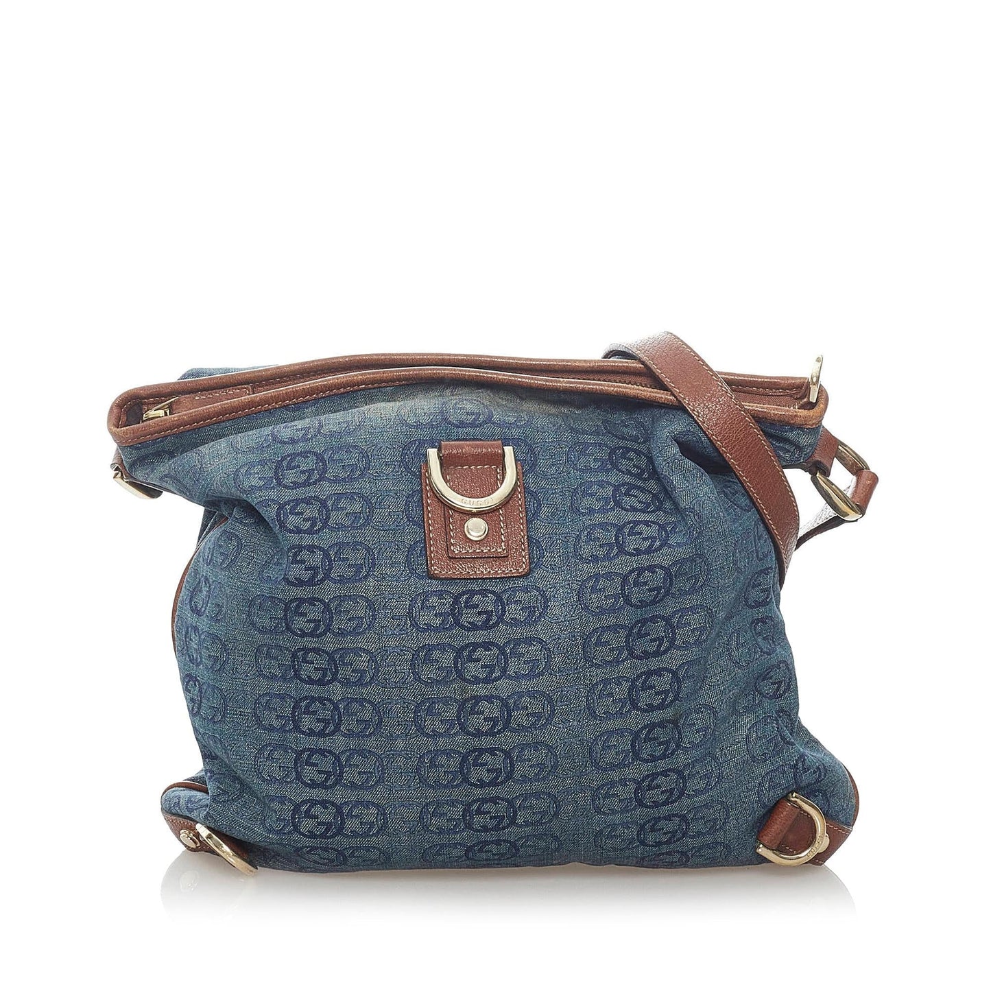 Gucci Abbey D-Ring Denim Crossbody Bag (SHG-31580)