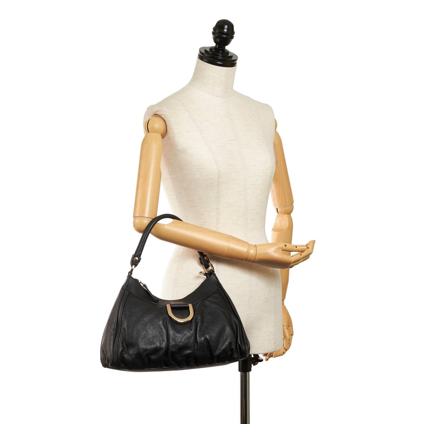 Gucci Abbey D-Ring Leather Shoulder Bag (SHG-30694)