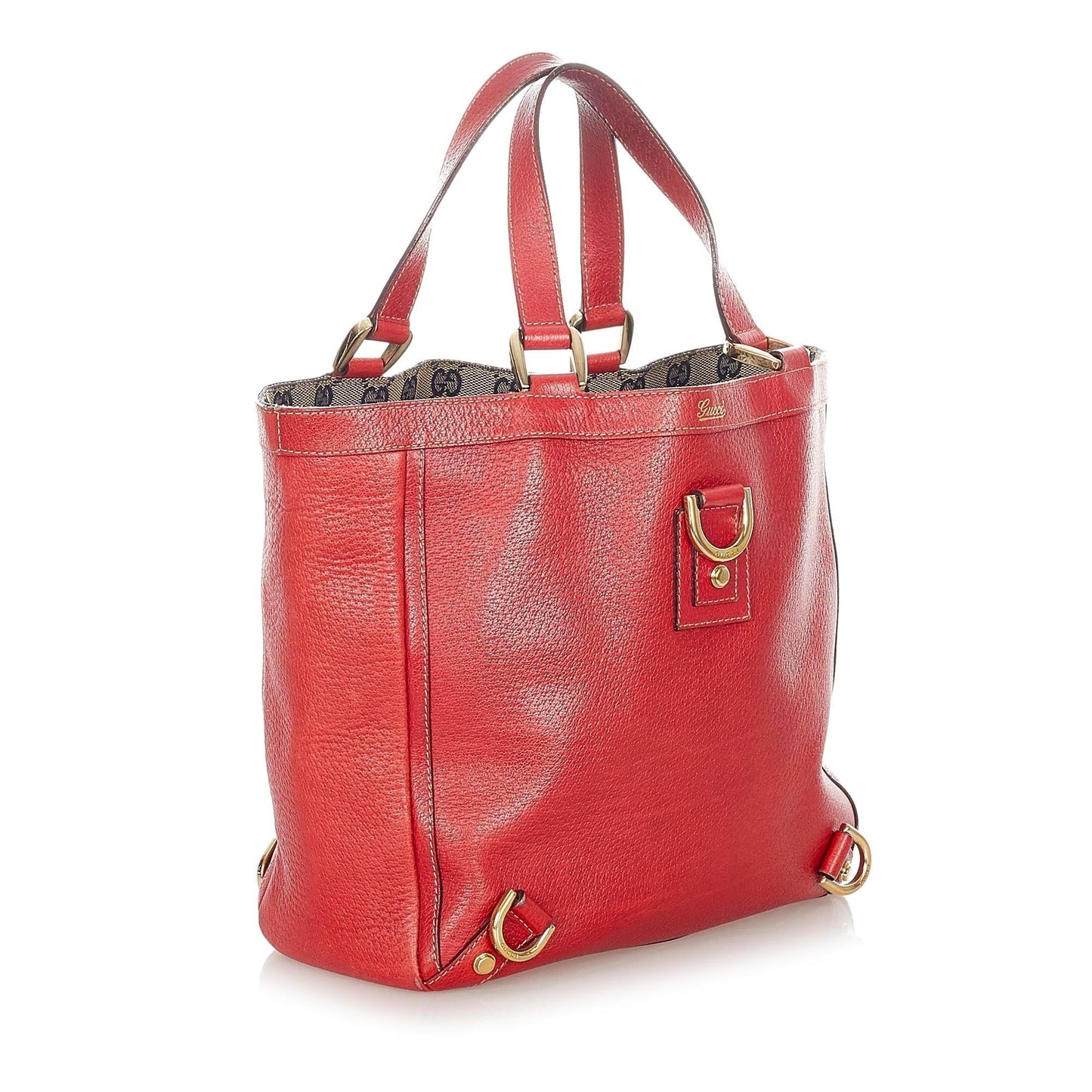 Gucci Abbey D-Ring Leather Tote Bag (SHG-21120)