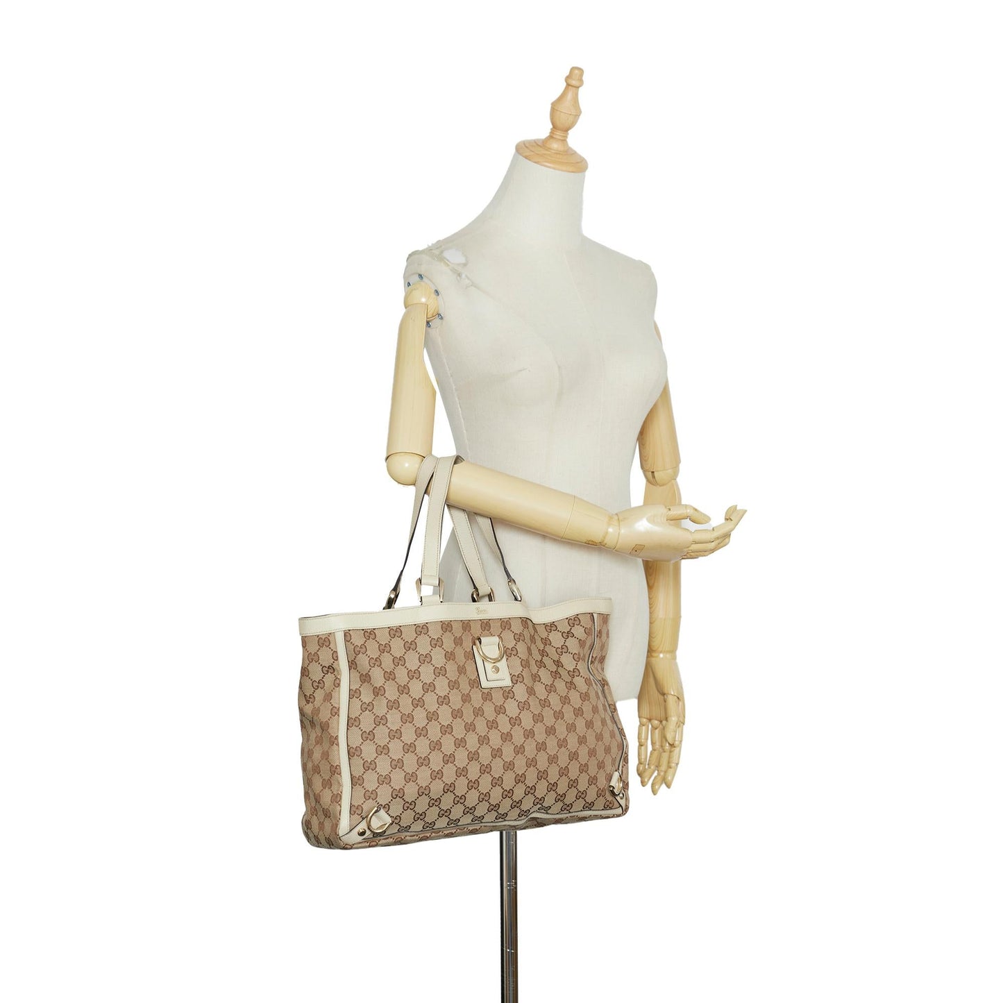 Gucci Abbey GG Canvas Tote (SHG-KlNn76)