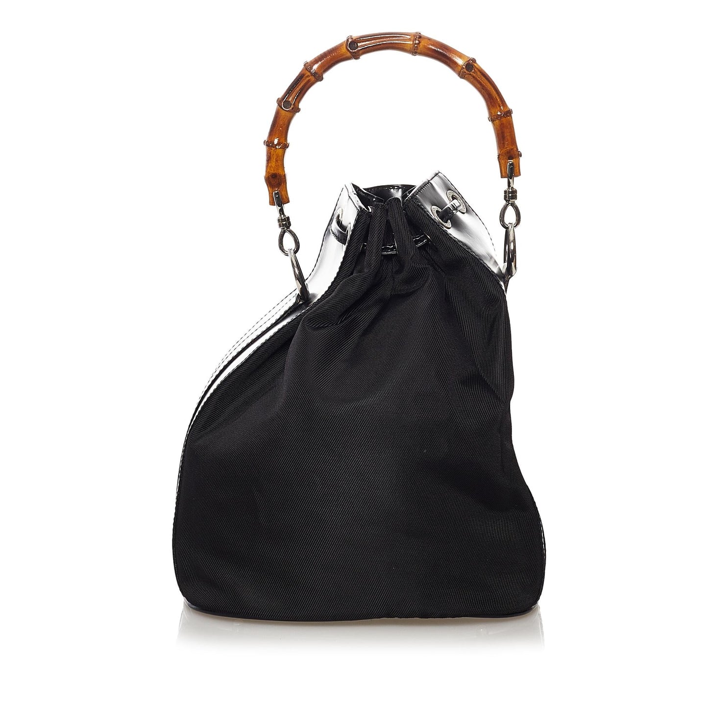 Gucci Bamboo Nylon Bucket Bag (SHG-31578)