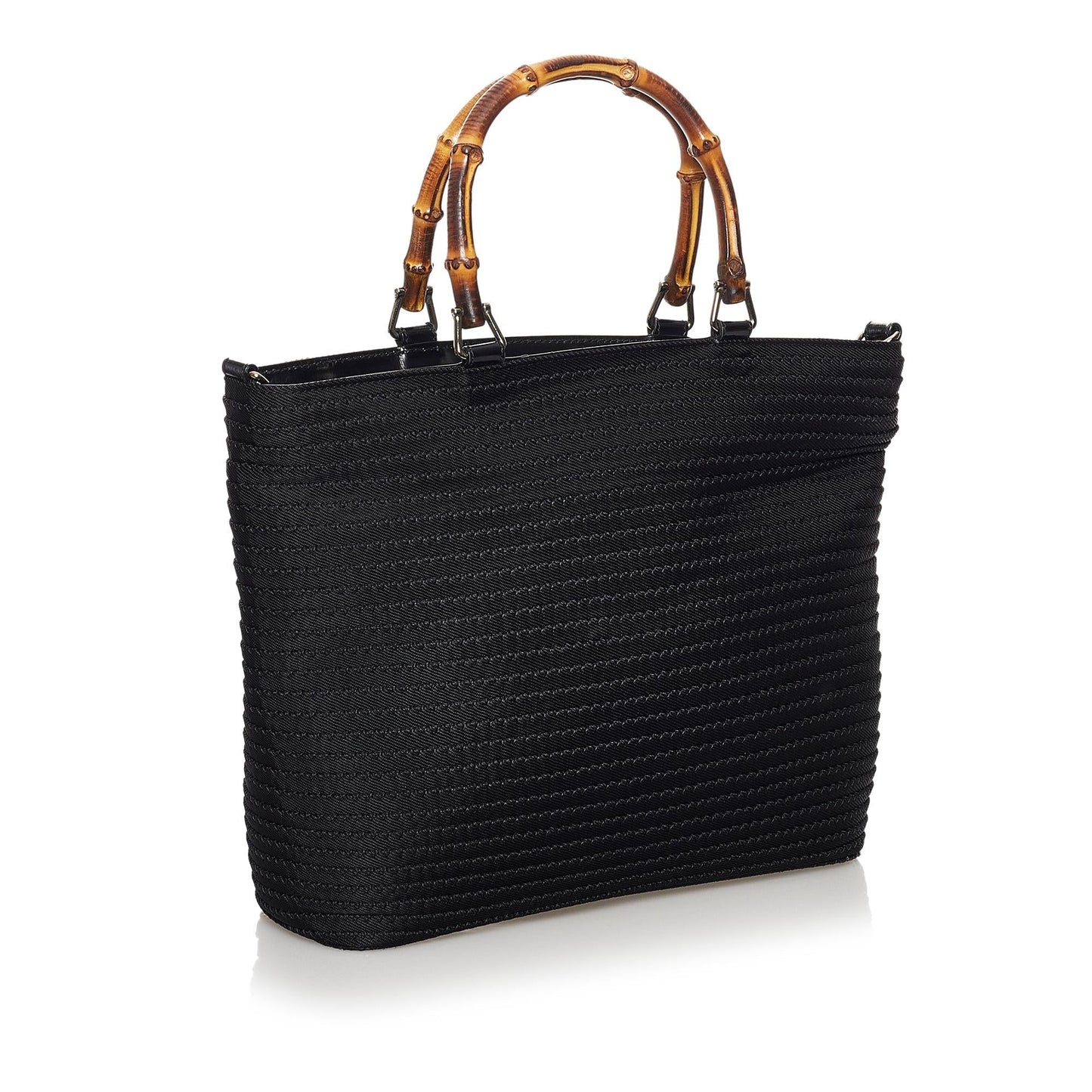 Gucci Bamboo Nylon Satchel (SHG-31009)