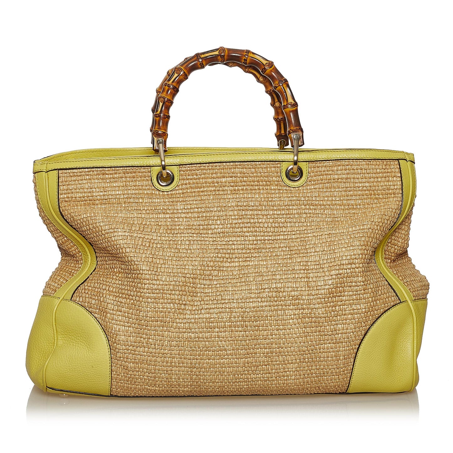 Gucci Bamboo Raffia Satchel (SHG-29078)
