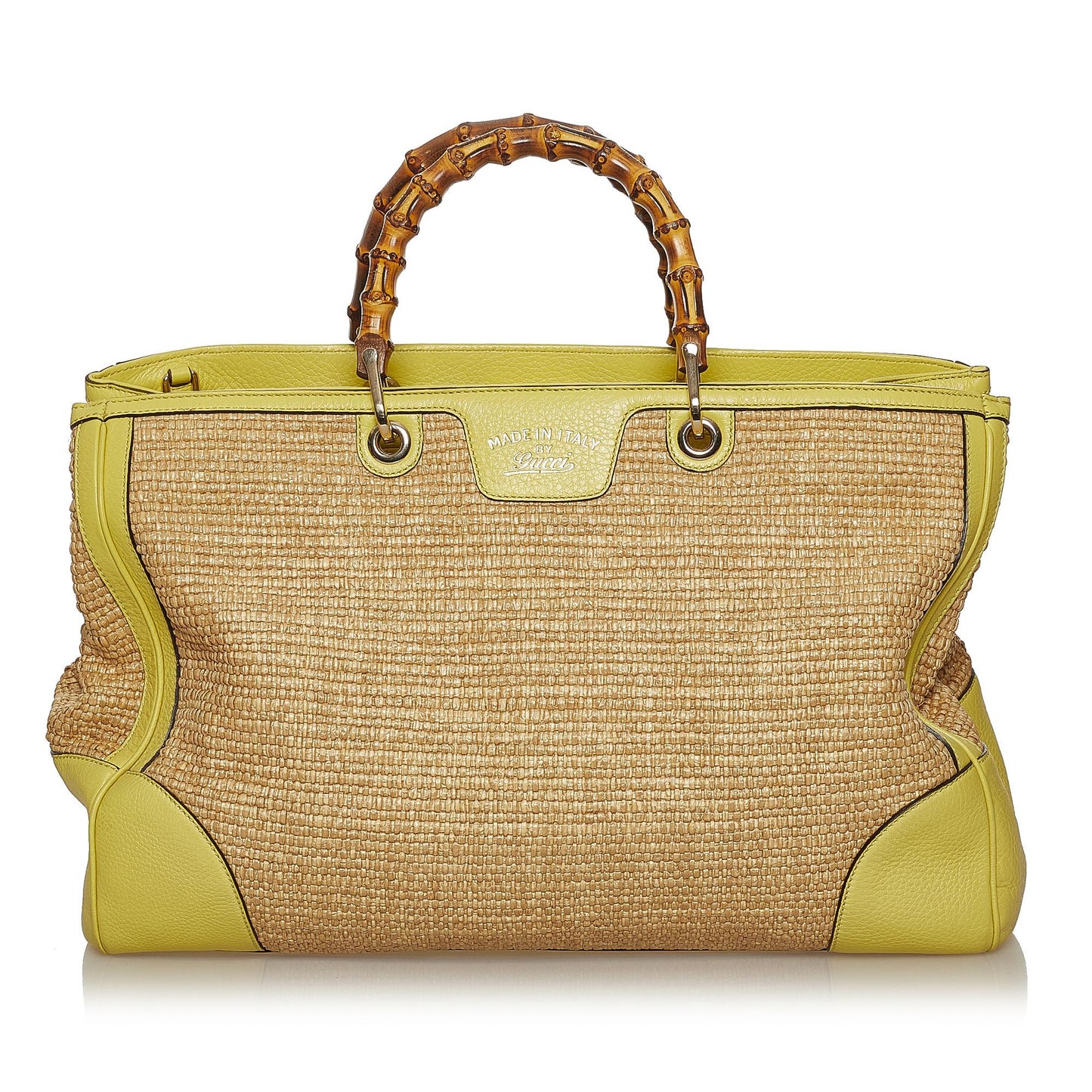 Gucci Bamboo Raffia Satchel (SHG-29078)
