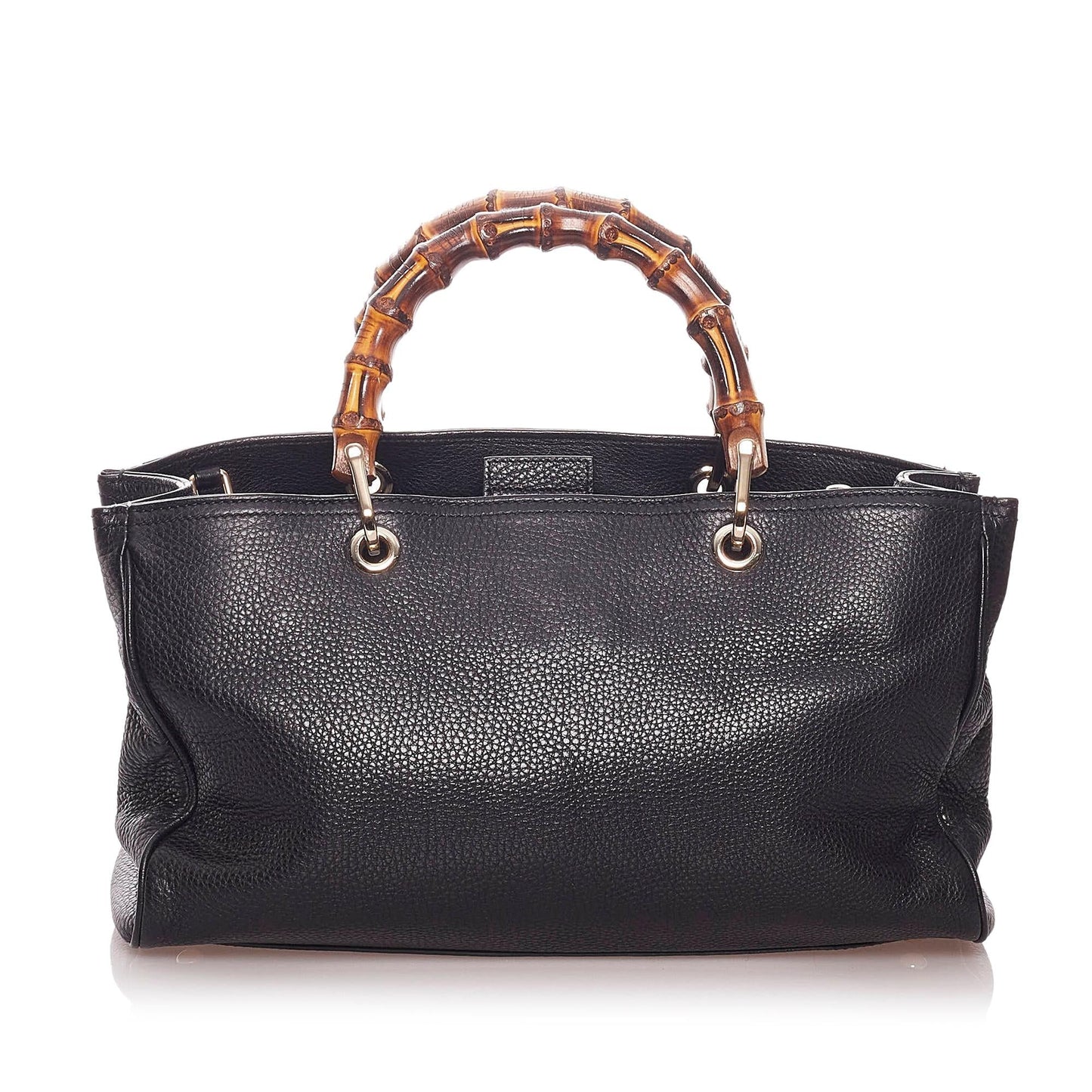 Gucci Bamboo Shopper Leather Handbag (SHG-29041)