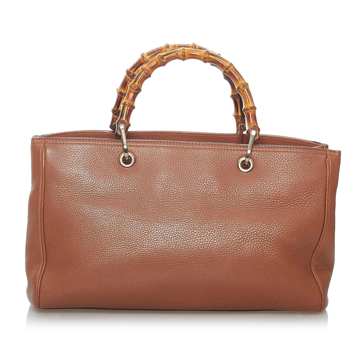 Gucci Bamboo Shopper Leather Handbag (SHG-29994)