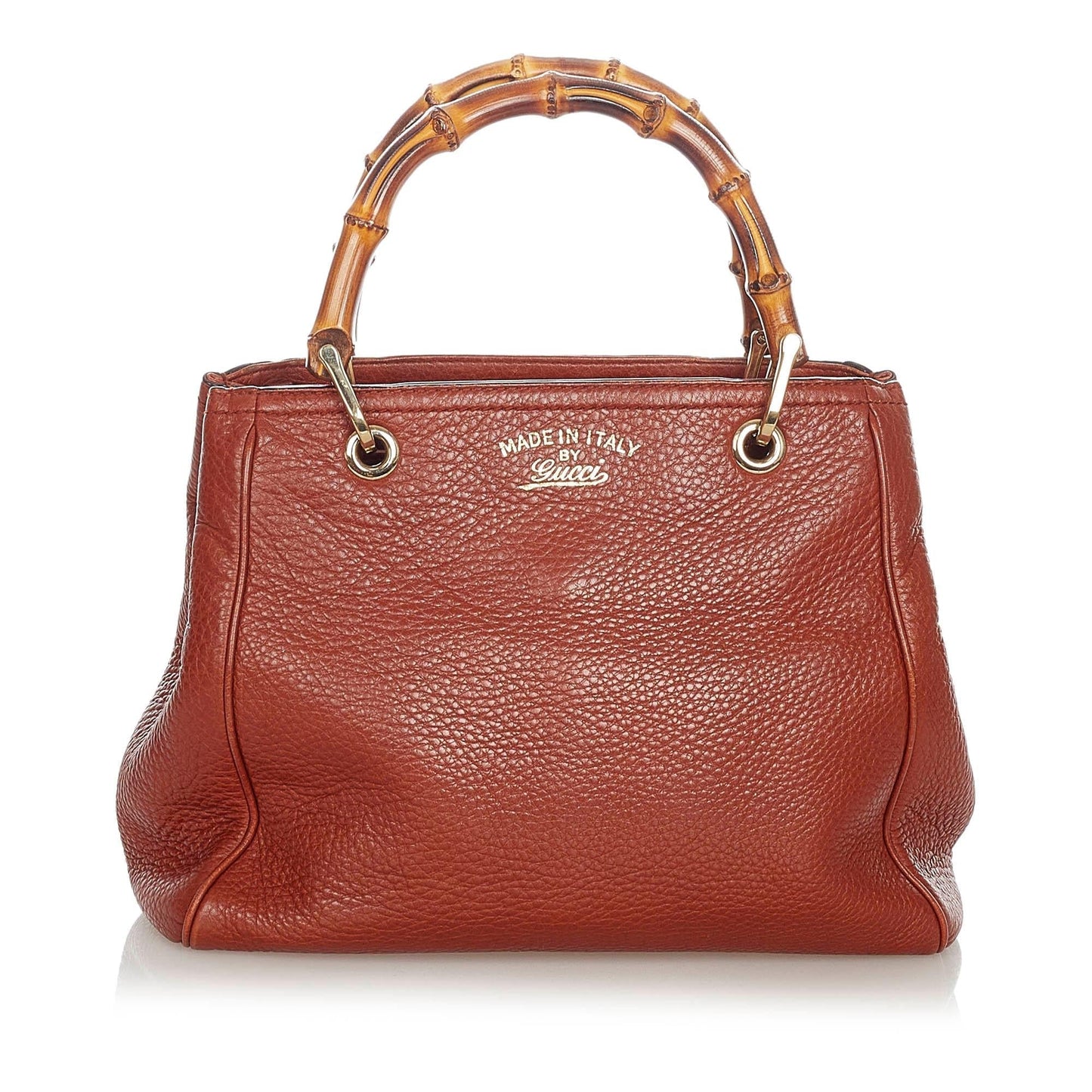 Gucci Bamboo Shopper Leather Satchel (SHG-22806)
