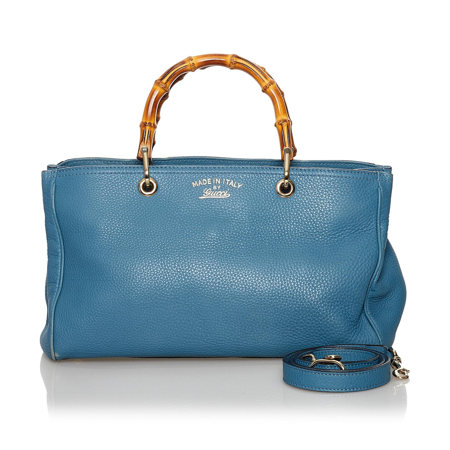 Gucci Bamboo Shopper Leather Satchel (SHG-30162)