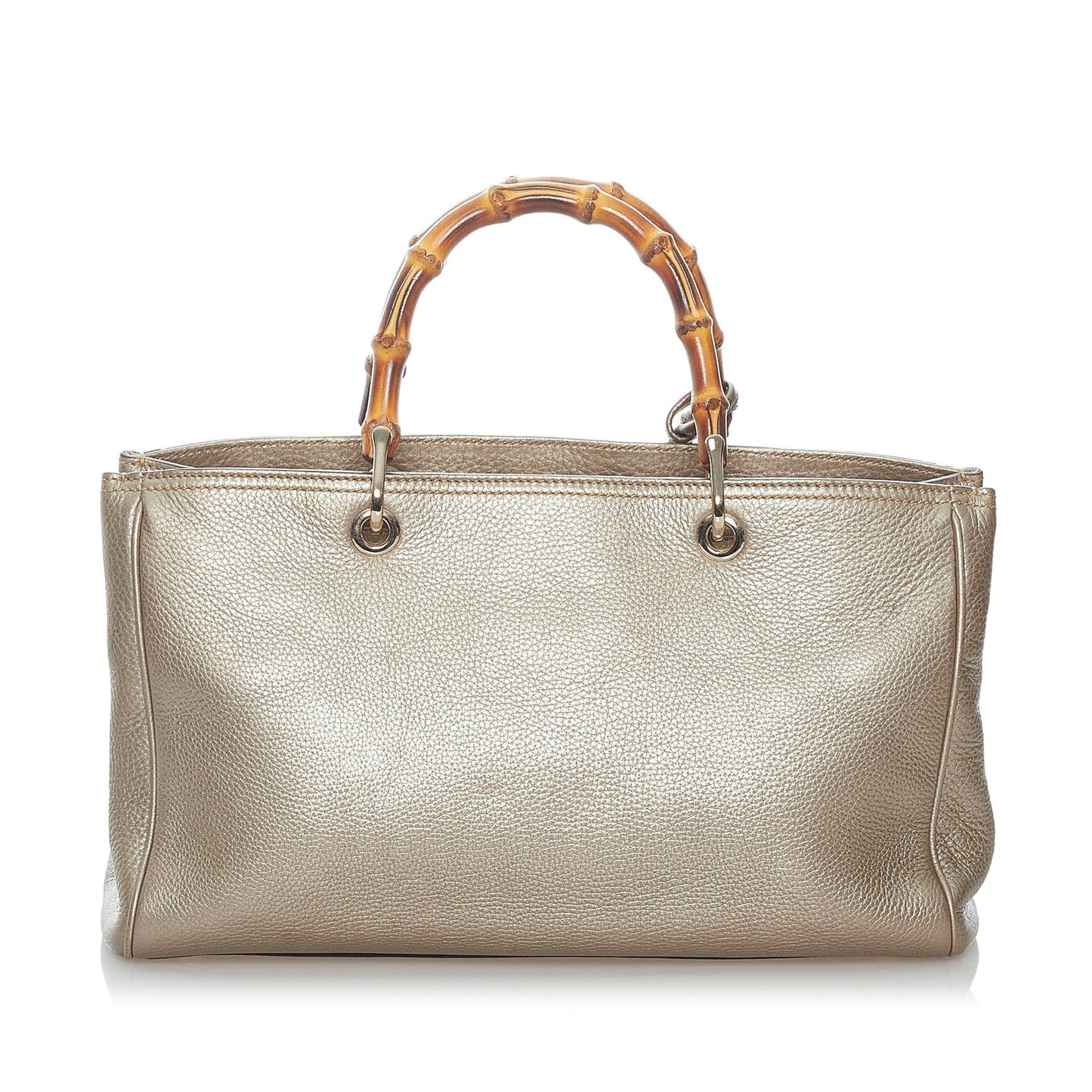 Gucci Bamboo Shopper Leather Satchel (SHG-31045)