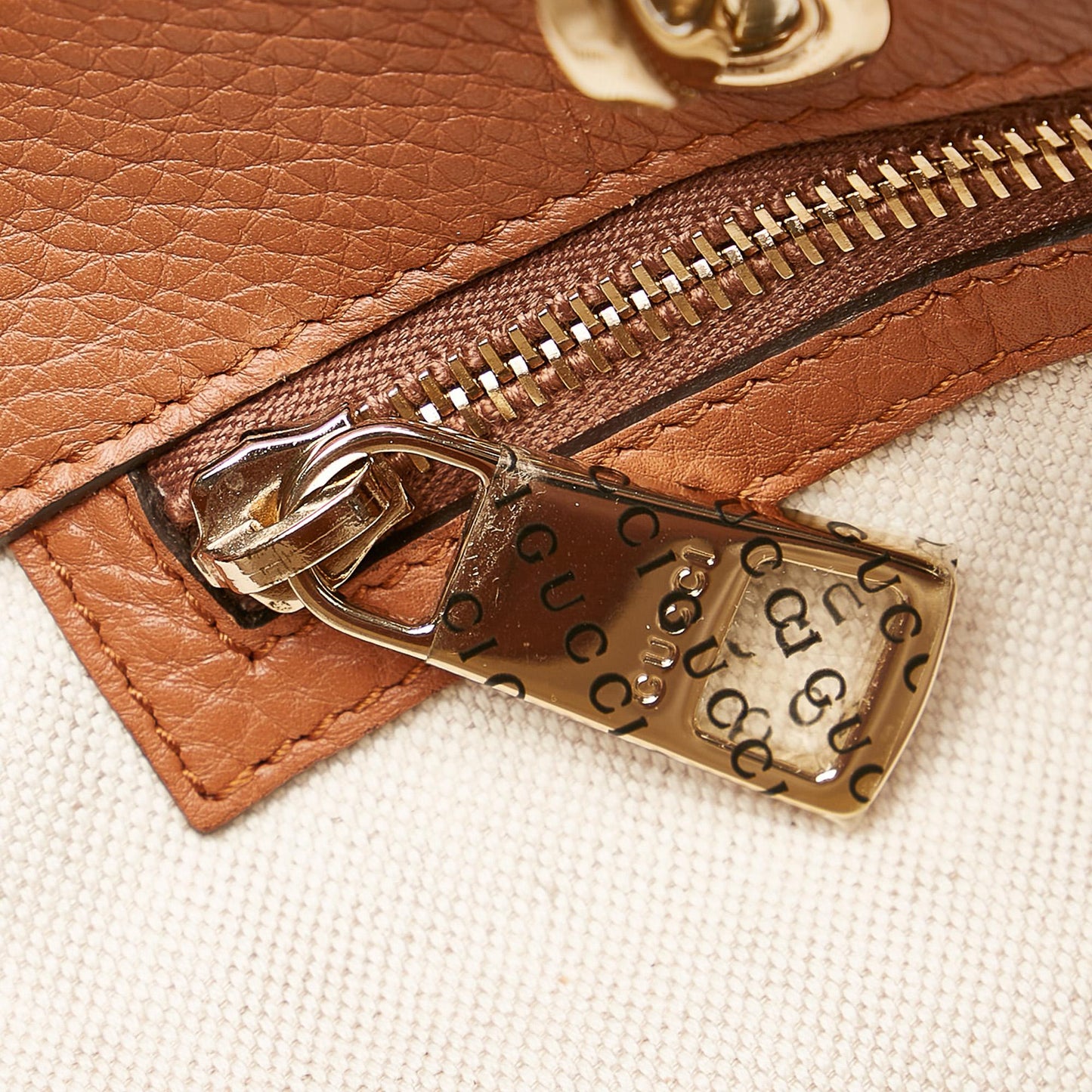 Gucci Bamboo Shopper Leather Satchel (SHG-31354)