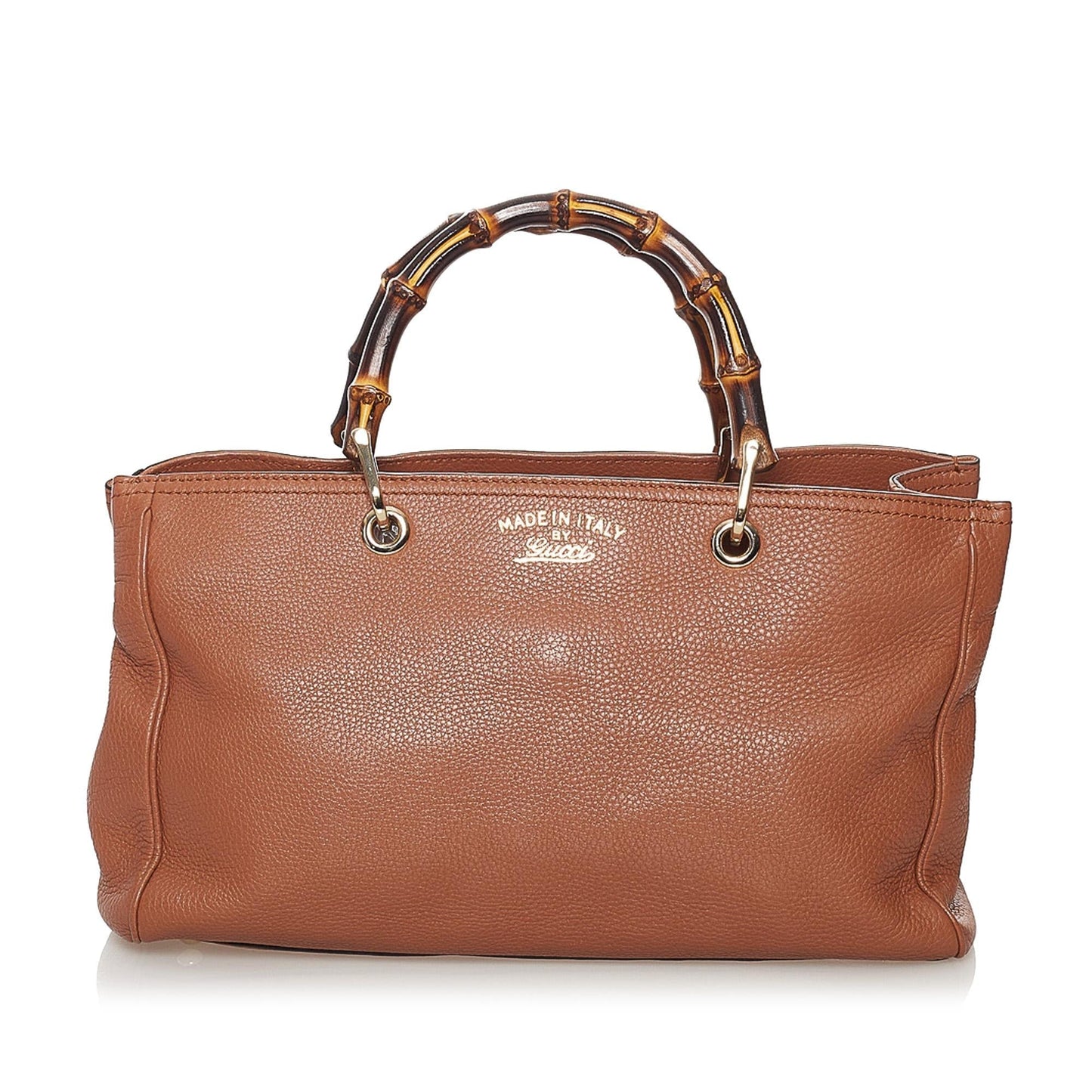 Gucci Bamboo Shopper Leather Satchel (SHG-31354)