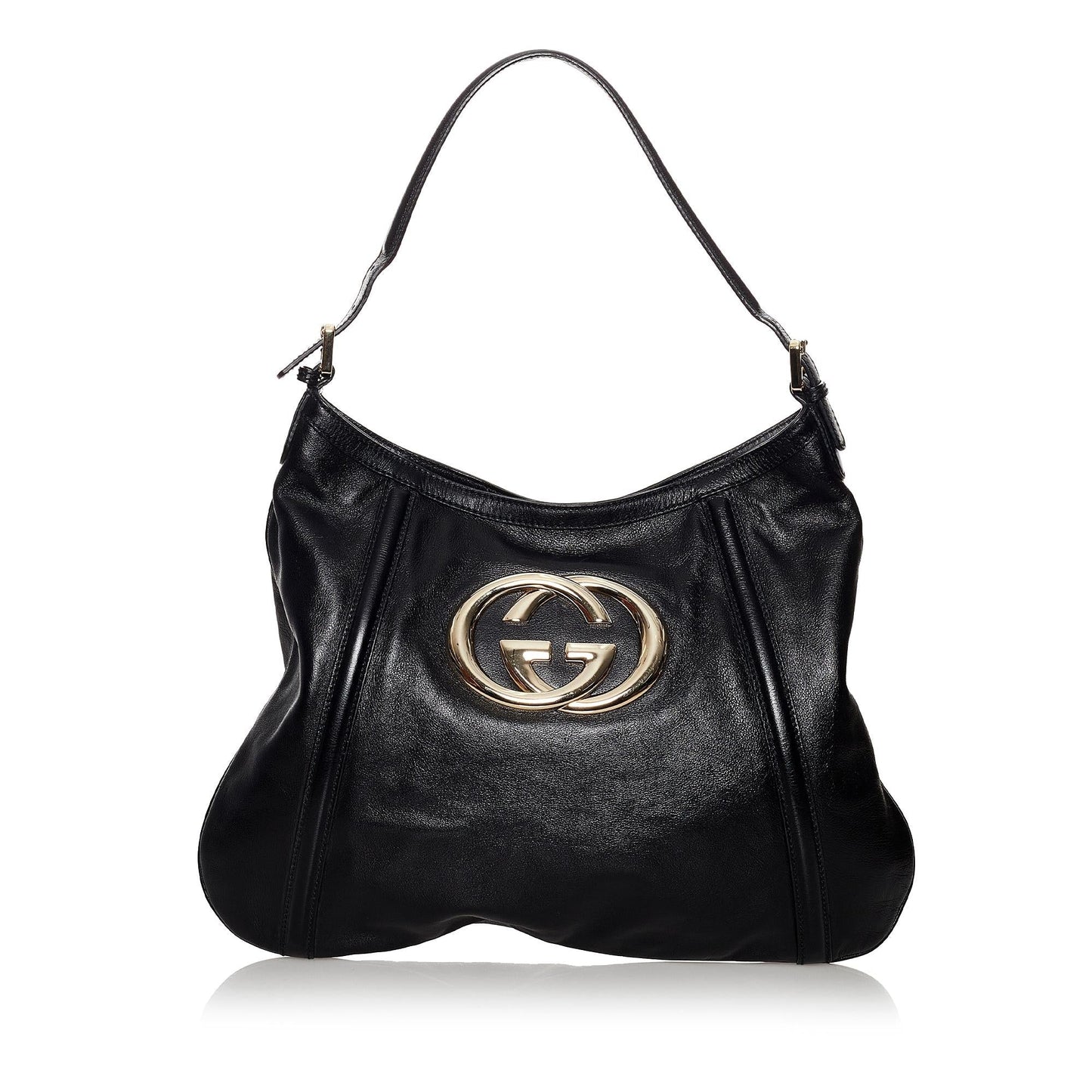 Gucci Britt Leather Shoulder Bag (SHG-30002)