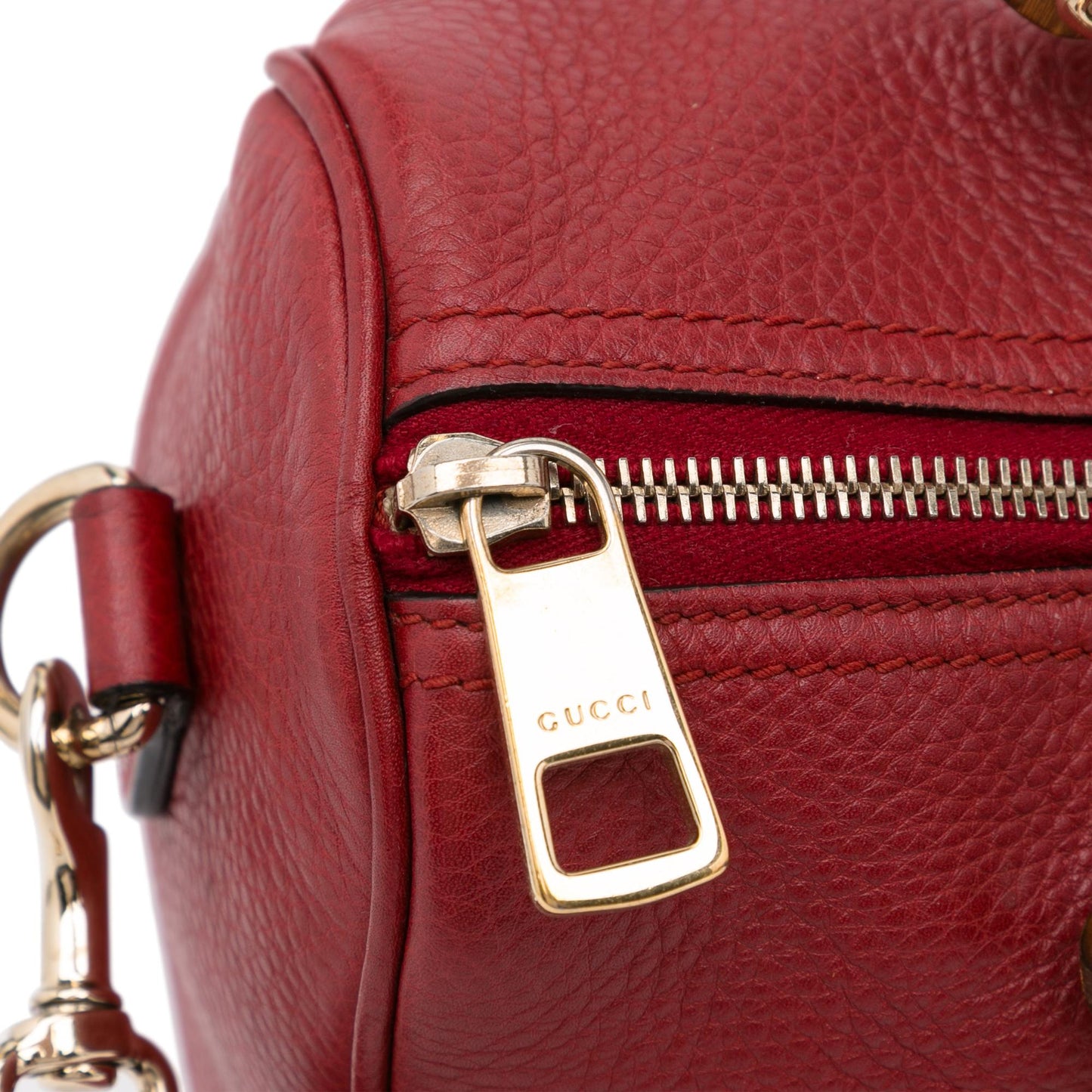Gucci Calfskin Bamboo Shopper Boston (SHG-5nu9zh)