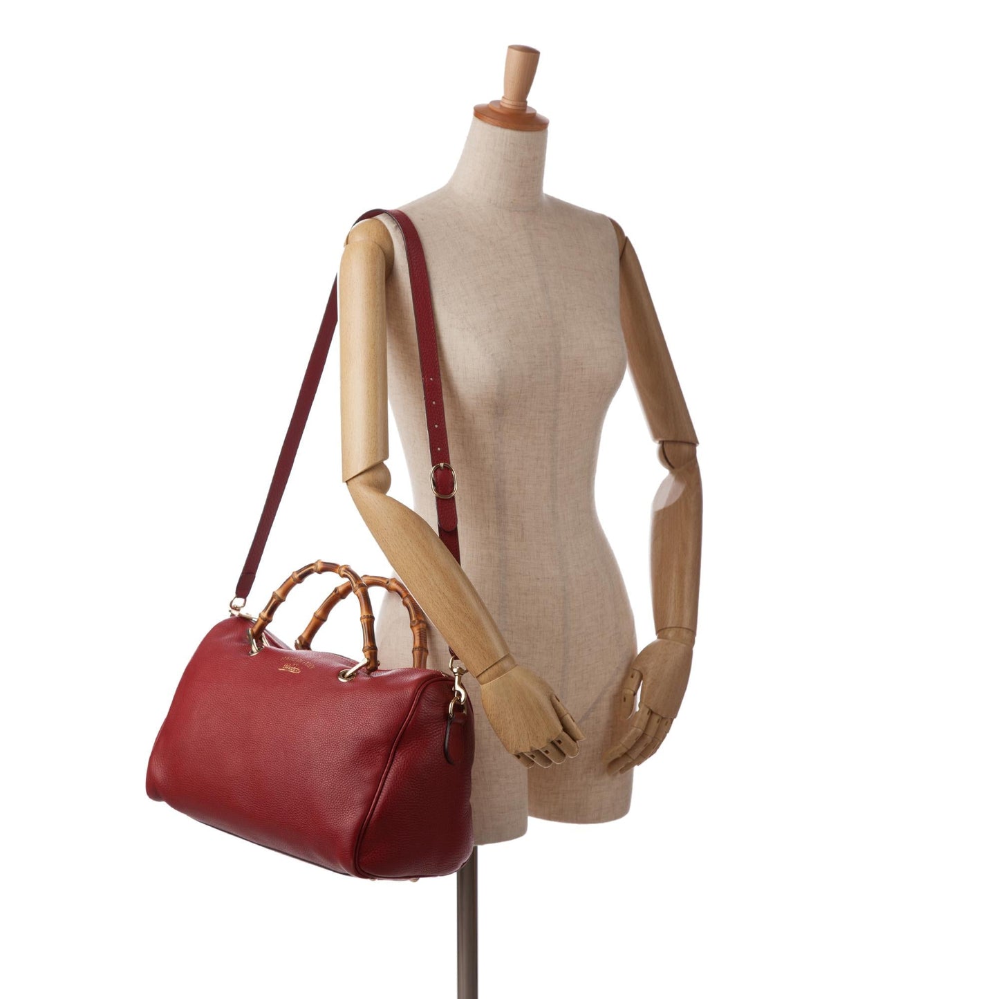 Gucci Calfskin Bamboo Shopper Boston (SHG-5nu9zh)