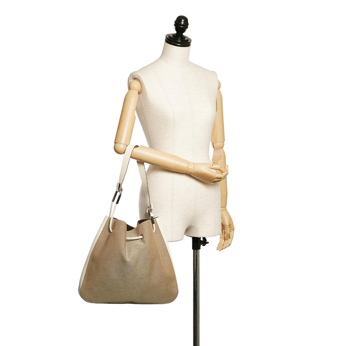 Gucci Canvas Drawstring Shoulder Bag (SHG-29810)