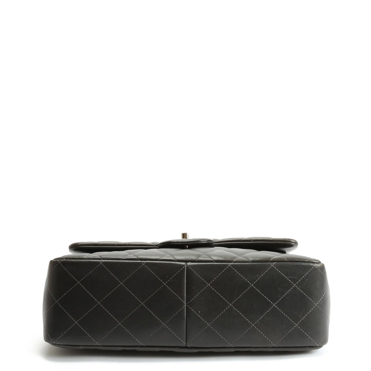 CHANEL Classic Jumbo Double Flap Lambskin- Grey